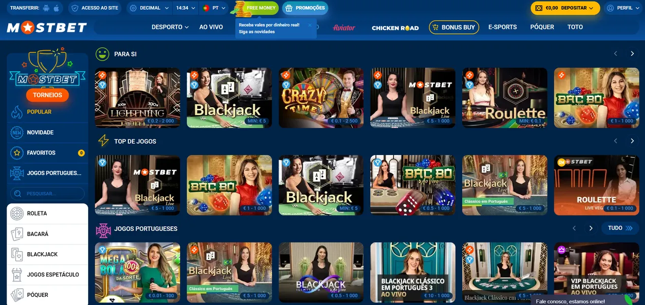 Ofertas exclusivas para novos utilizadores